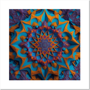 Kaleidoscope of geometric patterns Posters and Art